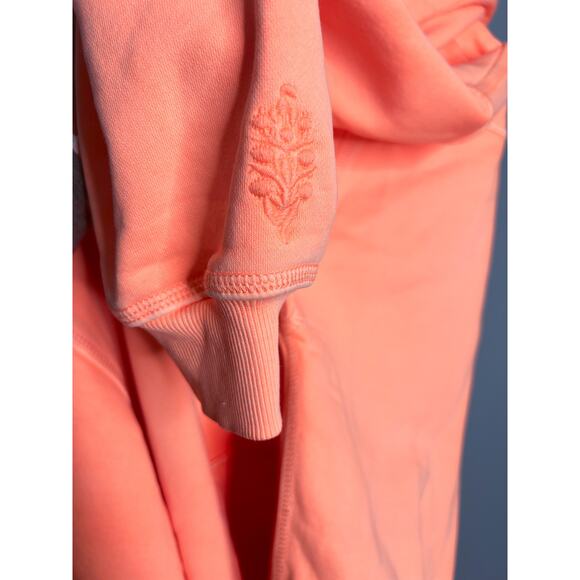 NEW Free People FP Movement Final Call Hoodie Size Small Pastel Peach Orange - Picture 6 of 8